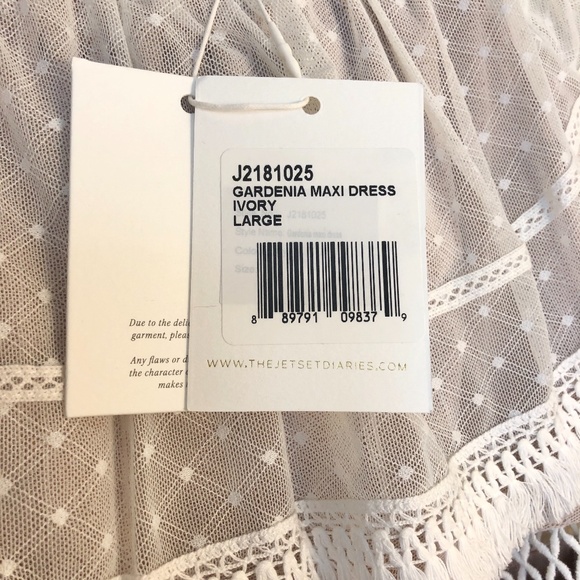 The Jetset Diaries Gardenia Maxi Dress NWT - Picture 4 of 4
